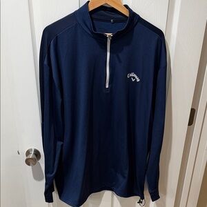 Callaway Dark Blue Half-Zip Top